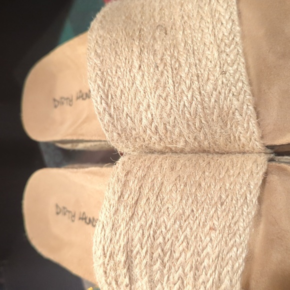 Dirty Laundry Palm Desert Espadrille Platform Sandals Slide On Jute Natural 9 - Picture 11 of 12